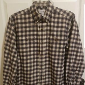 Carhartt Men's Size Large Black Red Flannel Shirt